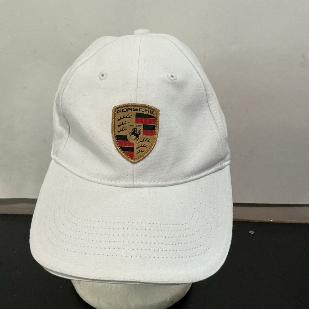 Porsche Driver’s Selection White Crest Baseball Cap Adjustable Hat WAP0800040C
